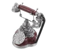 Mipcase Téléphone Décoratif Vintage Résine avec Cadran pour Décoration Intérieure Western sur Étagère ou Meuble de Salon