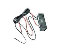 Mipcase Thermomètre Numérique de Voiture avec Horloge LED Thermomètre Extérieur et Voltmètre Affichage Nocturne Vert Module Électronique Haute Précision pour Tableau de Bord