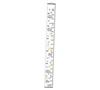 Mipcase Toise Murale Garçon Fille Noire Tableau de Croissance Suspendu pour Mesurer la Décoration Murale Pratique pour Chambre Garçon Fille et Salle de Jeux