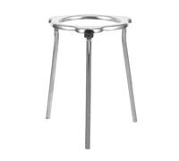 Mipcase Trépied de Laboratoire Facile à Transporter Ranger Détachable en Alliage D'aluminium Argenté, Support de Lampe à Alcool pour Expériences en Laboratoire