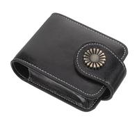 Mipcase Trousse Lipstick Pouch avec Miroir Portable pour Femme Étui Lèvres Chic Et Compact avec Fermeture Bouton Pochette Pratique pour Sac à Main Et Voyage