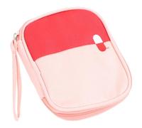 Mipcase Trousse Médicale Portable Petite Rose Pour Secours Urgence Et Rangement Maison Mini Pochette Pharmacie Légère Avec Fermeture Éclair Lisse Pratique Pour Voyage École Et Activités Ex