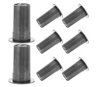 Mipcase Tube Bass Reflex ABS de 40 mm, 8 pièces, Tube d’évent pour Caisson de Basses, pour Projet de Construction de Haut-Parleur, Noir, réponse des Basses améliorée