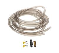 Mipcase Tuyau de Siphon pour Aquarium 5 M en Vinyle avec Collier de Serrage Kit de Changement D’Eau avec Adaptateur PVC ¼ Aspirateur Silencieux pour Gravier et Déchets Entretien Facile