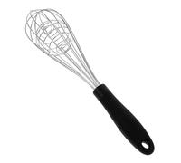 Mipcase Œufs Manuel Acier Inoxydable Batteur Rotatif à Main avec Poignée Ergonomique à Billes pour Mélanger Fouetter et Battre Ustensile de Cuisine pour Pâtisserie