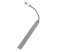 Mipcase USB Hub Ports USB Adaptateur pour Ordinateur Portable Gris Compact et Stable sans Driver Compatible Souris Clavier Disque Dur