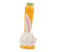 Mipcase Vase à Fleurs Hydroponique Céramique Décoration De Salon avec Motif De Lapin De Dessin Animé Pot De Fleurs DIY pour Culture Intérieur