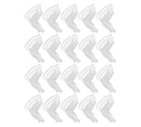 Mipcase Ventouses pour Bougies Électriques à Ventouse Accessoires pour Bougies Électroniques Pvc Blanc 20 Pcs Installation Flexible Intérieur et Miroirs Célébration de Noël