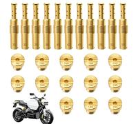 MIPIACE 24 Pcs M5 M6 Jet Principal de Carburateurs 30/32/35/38/40/42/45/48/50/52/55/90/100/105/108/110/115/120/125/130/135/140/145/150 Buses de Carburateur Gicleur Carburateur pour FCR FCR-MX PJ PE