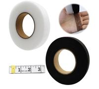 MIPIACE 2Pcs 70 Yards Bande Ourlet Thermocollante Ruban Thermocollant pour Ourlet Bande Thermocollante Rideau avec Ruban à Mesurer pour Ourlet de Couture Vêtements Pantalons Rideaux (20 mm de Large)