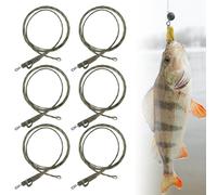MIPIACE 6 Pièces Carp Leaders 70cm Spliced Leadcore Leaders Clip Plomb Peche a Carpe Carp Spirit Gravity Lead Clip Leaders Peche Carpe Accessoires pour Les Amateurs de Pêche Pêche en Plein Air