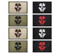 MIPIACE 8 Pièces Punishers Broderie Patch Punishers Patch Quatre Couleurs Patchs Crâne du Punishers Scratch Militaire Pour Veste Militaire Vestes Pour Chapeaux Sacs Jeans Vêtements Tactiques Badges