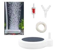 MIPIACE Bulleur pour Aquarium Diffuseur Air Aquarium avec Clapet Anti-Retour,Raccords en Forme de Y, Tuyau d'air de 2 m pour Ventilation à Oxygène Dissous des Accessoires d'aquarium (50 mm)