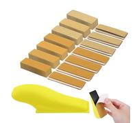 MIPIACE Lot de 71 Micro-Ponceuse Manuelle avec Grain 80/120/180/240/320/400/600 Grain Papier Abrasif avec 1 Bloc de Ponçage Papier a Poncer Carrosserie Pour Bricolage Bois Meubles Meulage et Polissage