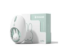 MiPow x Miffy Souris sans fil Bluetooth, petite souris portable, convient pour ordinateurs portables, tablettes, etc., suivi en douceur, compatible avec PC et Mac, Windows et macOS, bleu