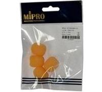 Mipro 4CP0009 - Sachet de 4 bonnettes anti-vent - Coloris beige - Compatible MU 53 HNS - Réduit bruit de souffle