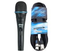 MIPRO Microphone dynamique MM-58 avec câble Keepdrum XLR