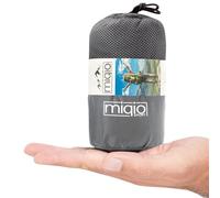MIQIO Sac de Couchage 2 en 1 avec Fermeture éclair (Gauche ou Droite) : Sac de Couchage de Voyage léger et Confortable et Couverture de Voyage XL dans Un Sac de Couchage d'été, Sac de Couchage