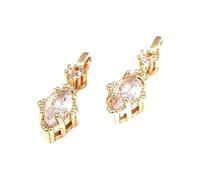 MIQNEEIDEIP 10PCS 18K Couleur Or Laiton Et Grand Trou En Forme De Goutte Charrms Pendentifs Bijoux DIY Faire Collier Accessoires Pour Femmes