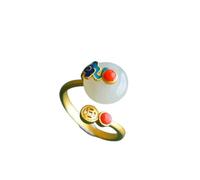 MIQNEEIDEIP Nouveau 2026 Pour Designer Original Lingot Jade Naturel Ouverture Réglable Bague Chinois Rétro Lumière Luxe Charme Femme Argent Bijoux Cadeau Mode Tendance Accessoires Créatifs