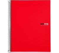 Miquel Rius 422034 Cahier Couverture Polypropylène A4 150 Feuilles Rouge