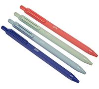 Miquel Rius Lot de 4 stylos à encre semi gel Bleu ciel, Mint et corail
