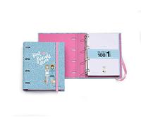 Miquelrius 14894 Classeur avec bloc-notes 4 anneaux 35 mm Best Friends Jordi Labanda