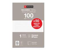 Miquelrius - 150 Feuillets Mobiles A4 Gris, Petits Carreaux 5 x 5 mm | Papier Opaque 90 g/m², 4 Perforations, Recharge, Classeur à Anneaux, Fournitures Scolaires, Études, Notes, Exercices