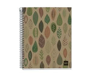 MiquelRius 2872 - supplémentaire 4 anneaux recy cojohas m (dIN a5, 148 x 210 mm, 120 feuilles, 80 g/m², carreaux)