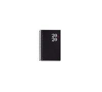 Miquelrius 39060 Agenda 2020 Journalier Page 80 x 125 mm de poche City Noir Castellan