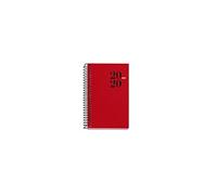 Miquelrius 39357 - Agenda 2020, semainier horizontal (80 x 125 mm), de poche, City Rouge, Catalan
