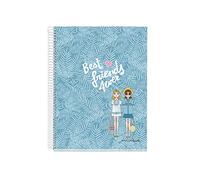 Miquelrius 46304 Cahier A4 120 quadrillage Best Friends Jordi Labanda