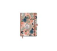 MIQUELRIUS - Agenda 2021 Pink Forest - Espagnol, jour de page, taille 155 x 213 mm (DP) (~A5), papier 70 g, couverture rigide en carton, couleur fleurs roses