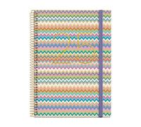 Miquelrius Agenda 2025, agenda annuel 155 x 213 mm, 1 jour par page, couverture carton doublé plastifié, spirale, fermeture élastique, papier 80 g/m², espagnol, anglais et portugais, Majorque