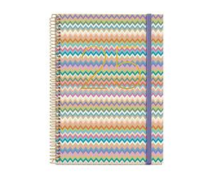 Miquelrius Agenda 2025, agenda annuel 155 x 213 mm, 1 jour par page, couverture carton doublé plastifié, spirale, fermeture élastique, papier 80 g/m², espagnol, anglais et portugais, Majorque