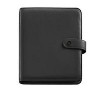 Miquelrius - Agenda anneaux 16 mois (Septembre 2023 à Décembre 2024), Jour Page, Taille active 117 x 182 mm (similaire A6), Finition Simil Peau, Noir, Espagnol