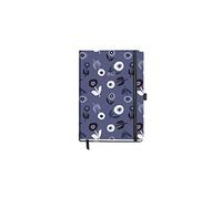 MIQUELRIUS - Agenda annuel 2021 Amapola - Castellano, jour de page, dimensions 155 x 213 mm, papier 70 g, couverture rigide en toile, couleur fleurs bleues
