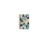 MIQUELRIUS - Agenda annuel 2021 Colour Garden - Catalan, jour de page, dimensions 80 x 125 mm, papier 70 g, couverture rigide en carton doublé, couleur vert