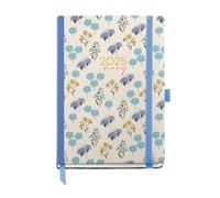 Miquelrius Agenda Annuel 2025, 122 X 168 Mm, 1 Jour Par Page, Couverture Carton Doublé Plastifié, Spirale, Fermeture Élastique, Papier 80 G/M², Catalan, Anglais Et Portugais, Daisies