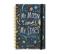 Miquelrius - Agenda Cours 23-24, Septembre 2023 à Août 2024, 12 mois, Taille 11,7 x 17,4 cm, Semaine Vue, Sparkle, Catalan-Anglais