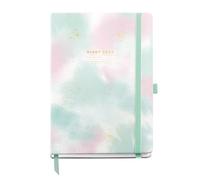 Miquelrius Agenda journalier 2026 journalier A5+ (155 x 213 mm), couverture rigide en carton, spirale, fermeture élastique, papier 80 g/m², ES-EN-PT, dégradé