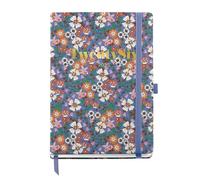 Miquelrius Agenda journalier 2026 journalier A5+ (155 x 213 mm), couverture rigide en carton, spirale, fermeture élastique, papier 80 g/m², ES-EN-PT, Blooming