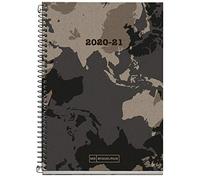 MIQUELRIUS Agenda scolaire 100% recyclé actif en spirale 117 x 174 mm jour page 2020-2021 Ecoworld Miquelrius Craft Catalan