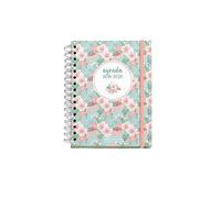 Miquelrius - Agenda scolaire 2019-2020 Floral Vue espagnole 155 x 215 mm
