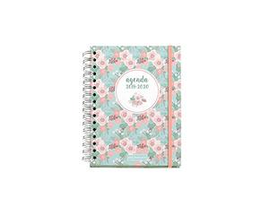 Miquelrius - Agenda scolaire 2019-2020 Floral Vue espagnole 155 x 215 mm