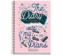 MIQUELRIUS - Agenda scolaire 2021-2022 - Format ACTIVA 11,7 x 17,4 cm - Jour Page - Teen My Plans - Langue Euskera