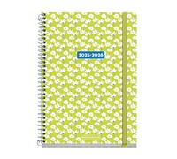 Miquelrius Agenda scolaire 2025/2026, 10 mois de septembre à juin, dimensions 154 x 215 mm, vue hebdomadaire, spirale métallique, couverture en carton doublé, fermeture avec caoutchouc