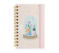 Miquelrius Agenda scolaire 23-24, de septembre 2023 à août 2024, 12 mois, format 11,7 x 17,4 cm, 1 jour par page, jardin, espagnol et anglais