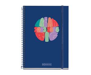 Miquelrius - Agenda scolaire 23-24 de septembre 2023 à juin 2024, taille 15 x 21,3 cm, semaine vue, rêve, espagnol-anglais