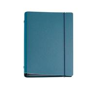 Miquelrius Agenda semainier 2026 à anneaux rechargeable, format A5 élargi (155 x 213 mm), couverture en polyuréthane rigide, papier 80 g/m², ES-EN-PT, bleu